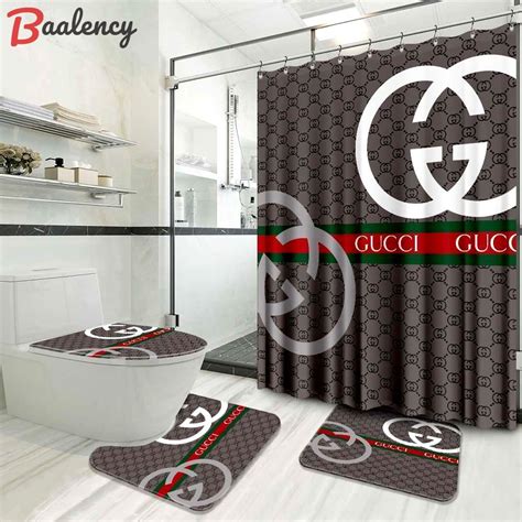 gucci shower curtain and rug set|gucci shower curtain amazon.